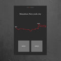 Marathon New York City (Grijs) - Gepersonaliseerde Herinneringsplaat