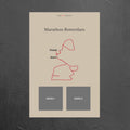 Marathon Rotterdam 2026 (Beige) - Gepersonaliseerde Herinneringsplaat