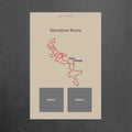 Marathon Roma (Beige) - Gepersonaliseerde Herinneringsplaat