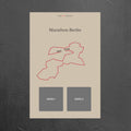 Marathon Berlin (Beige) - Gepersonaliseerde Herinneringsplaat