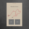 Marathon Geneva (Beige) - Gepersonaliseerde Herinneringsplaat