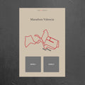 Marathon Valencia (Beige) - Gepersonaliseerde Herinneringsplaat