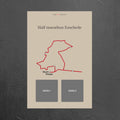 Half marathon Enschede (Beige) - Gepersonaliseerde Herinneringsplaat
