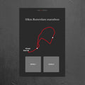 10Km Rotterdam marathon (Grijs) - Gepersonaliseerde Herinneringsplaat