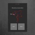 Marathon Amsterdam (Grijs) - Gepersonaliseerde Herinneringsplaat