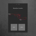 Marathon London (Grijs) - Gepersonaliseerde Herinneringsplaat